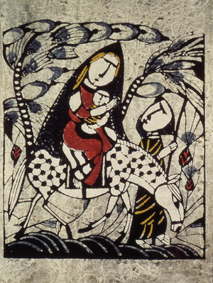 Flight into Egypt, 1970 (serigraph)