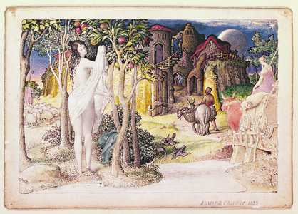 The Primitive City, 1822 (pen and ink & w/c)