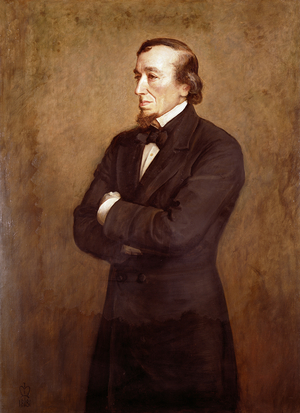 Portrait of Benjamin Disraeli (1804-1881) Earl of Beaconsfield, 1881 (oil on canvas)