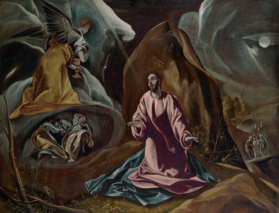 Agony in the Garden of Gethsemane, c.1590's (oil on canvas)