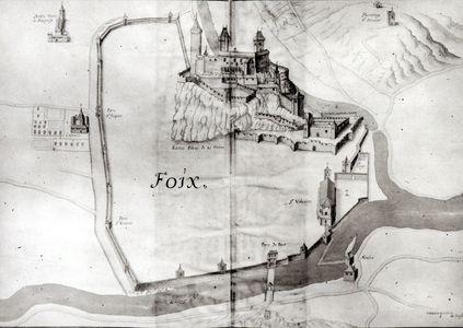 City of Foix, from 'Grand Atlas', early 17th century (watercolour on paper) (photo)