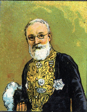 Portrait of Pierre Pasquier, Governor General of Indochina, 1936 (chromo)