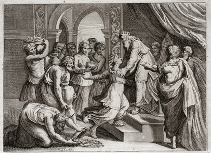 Illustration for the Royaumont Bible, 1811 (engraving)