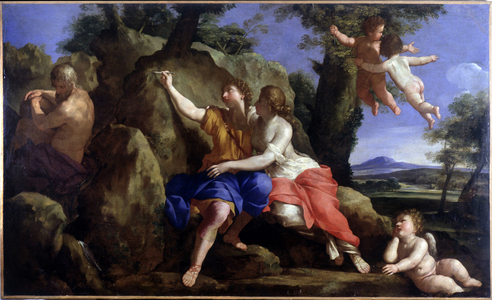 Angelique and Medore, anonymous, 18th century (engraving)