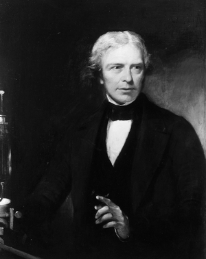Portrait of Michael Faraday British Physicist and Chemist