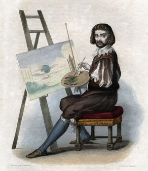 Portrait of Claude Gellee called Le Lorrain (1600-1682), French painter.