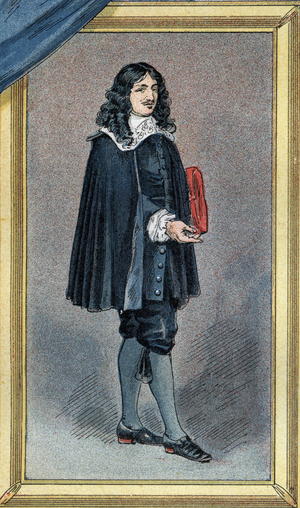 Portrait of Jean Baptiste Colbert, French statesman  at the end of the 19th century.