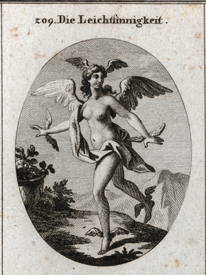 Illustration for Iconology or ideas from the sphere of passions and allegories, Vienna 1801 (engraving)