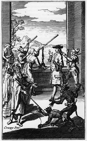 Astrologers looking at the sky, 1789 (engraving)