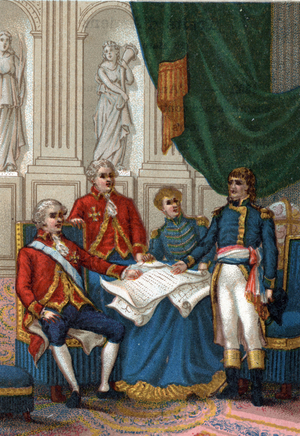 Napoleon Bonaparte in Amiens on 25 March 1802, England and France signed a peace treaty that ended the second European coalition against France. (The Peace of Amiens, 25th March 1802).