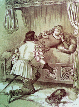 La Belle au Bois Dormant - in “Les Contes de Fées" by Charles Perrault, 1884 (engraving)