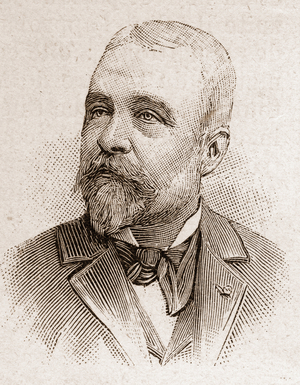 Members of the Academy Francaise in 1895: portrait of Ernest Lavisse (1842-1922), French historian.