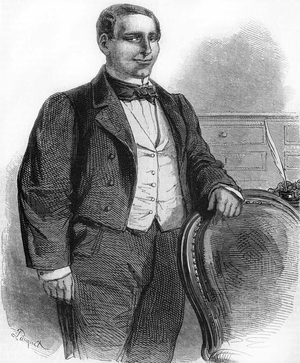 Portrait of Benito Pablo Ju¿rez. Mexican politician of Indian origin (1806 to 1872). President of the Mexican Republic in 1858.