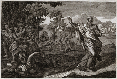 Illustration for the Royaumont Bible, 1811 (engraving)