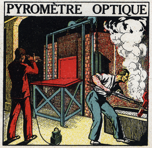 Spectral analysis: optical pyrometer. 1925 (print)