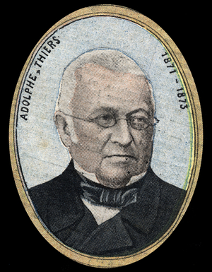 Portrait of Adolphe Thiers (1797-1877), President of the French Republic.