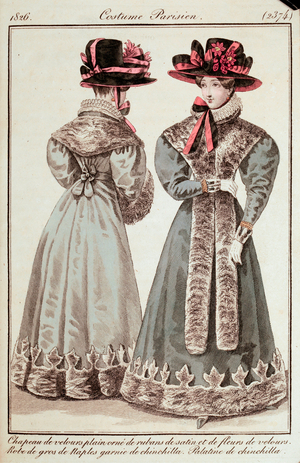 Fashion, France, 19th century - Women's Fashion - Ladies and Fashion Journal, Parisian Costumes, 1826 -