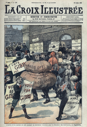 Election in England, 1906 (print)