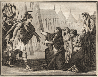 Gaius Marcius (Caius Marcius) Coriolanus and his mother Veturia (488 BC). 
