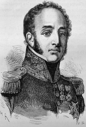 Portrait of Louis Gabriel (Louis-Gabriel) Suchet (1770-1826). Engraving of the end of the 19th century in “Histoire de France”” by H. Martin.