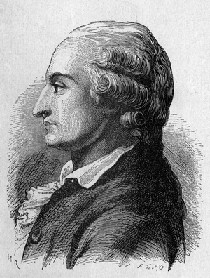 Portrait of Pilâtre de Rozier (1756 - 1785), French physicist and aeronautic (first trip in a hot air balloon) - in “Album de la Science; illustrious scientists; Great discoveries””” 1896.