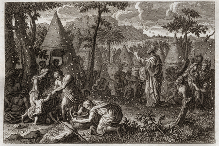 Illustration for the Royaumont Bible, 1811 (engraving)