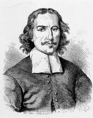 Portrait of Otto von Guericke (Otto de Guericke, 1602 - 1686), German engineer - in “” Album of Science; illustrious scientists; Great discoveries””” 1896.