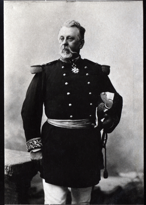 Portrait of Leon de Poilloue de Saint Mars (1832-1897), French general. 