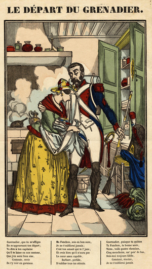 Song: le départ du grenadier, 19th century (print)