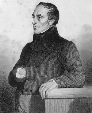 François Guizot (1787 - 1874), French politician and historian - engraving in “Histoire de la vie politique et privée de Louis Philippe”, 1852.