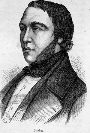 Portrait of Buchez, French philosopher and politician (1796 - 1865)