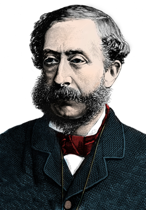 Henry Howard Molyneux Herbert, 4th Earl of Carnarvon (1831-1890) - Portrait of Henry Herbert, 4th Earl of Carnarvon (1831-1890) - Engraving