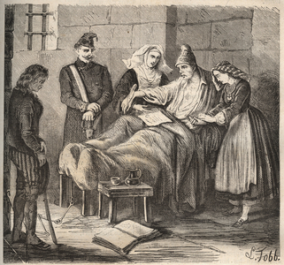 A wedding at the Rochefort bagne in the 19th century“Histoire des bagnes depuis leur création à nos jours" by Pierre Zaccone.