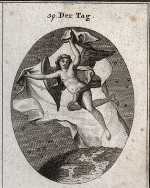 Illustration for Iconology or ideas from the sphere of passions and allegories, Vienna 1801 (engraving)