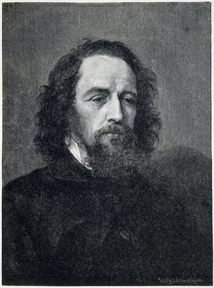 Portrait of Alfred, Lord Tennyson (1809 - 1892), British poet and playwright 19th century