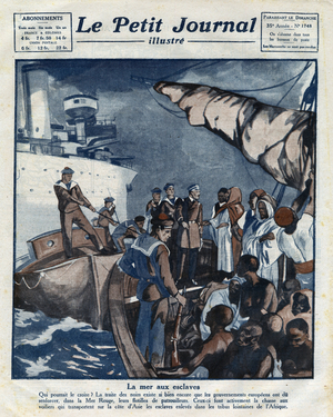 The sea to slaves. Black trade and slavery in the 20th century, 1924 (print)