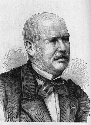 Portrait of M.F.E. Belgrand (1810 - 1878) - in “” Album of Science; illustrious scholars; Great discoveries””” 1896.