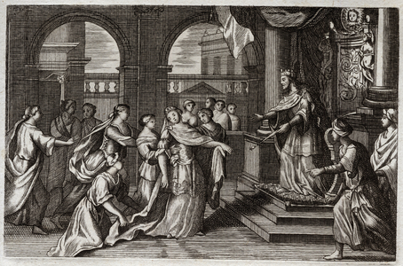 Illustration for the Royaumont Bible, 1811 (engraving)