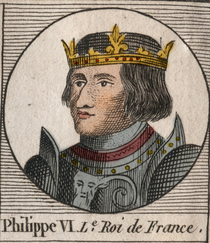 Portrait of Philippe VI of Valois, King of France, 1821 (engraving)
