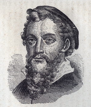 Portrait of Antonio Allegri - Correggio (engraving)