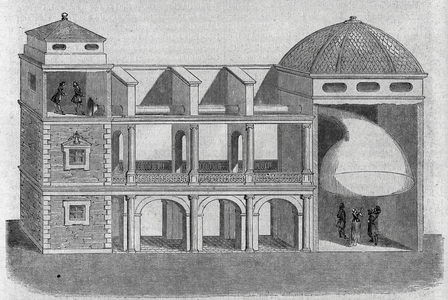 Acoustic cornet invented by Athanase Kircher (or Athanasius Kircheri) (1601-1680).