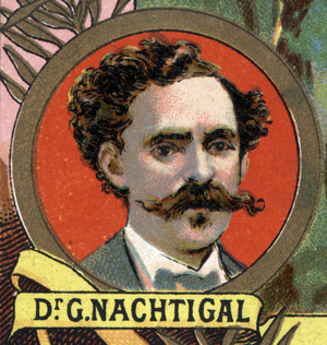 portrait of Doctor Gustave Nachtigal, German doctor of the 19th century.