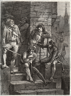 La bande de Maillard Sous la Revolution Engravure de 1866 in “Histoire de la Revolution francaise" by Adolphe Thiers.