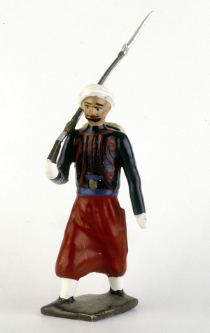 Lead soldier: the Zouave.