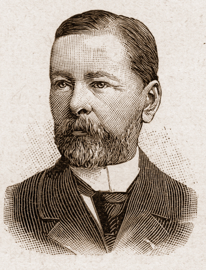 Members of the Academy Francaise in 1895: portrait of Paul Thureau Dangin (Thureau-Dangin), French historian.
