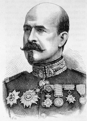 Portrait of General Trochu (1815 - 1896) - in “” L'Histoire de France”” by Henri Martin, 19th century.