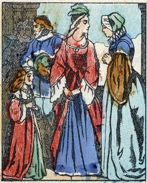Illustration for "Riquet a la houppe", fairy tale by Charles Perrault, late 19th century (print)
