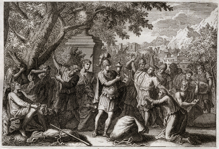 Illustration for the Royaumont Bible, 1811 (engraving)