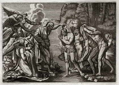 Illustration for the Royaumont Bible, 1811 (engraving)