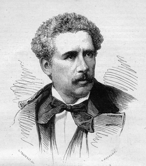Portrait of Olivier Metra, 19th century French composer.